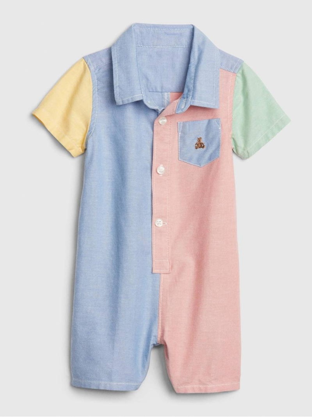 NWOT Brannan Bear Color Blocking Jumpsuit, 0-3 mo. MSRP